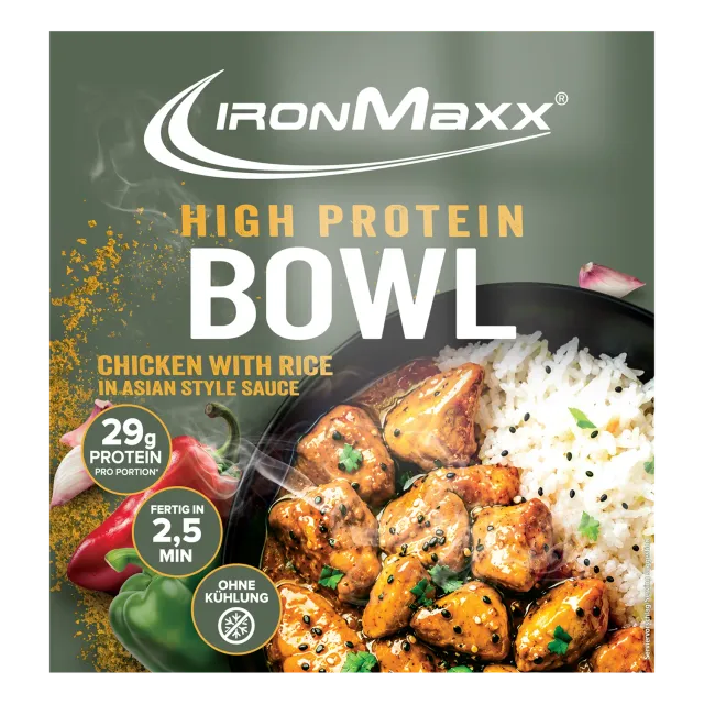 IronMaxx High Protein Bowl Chicken Rice Asian 420g