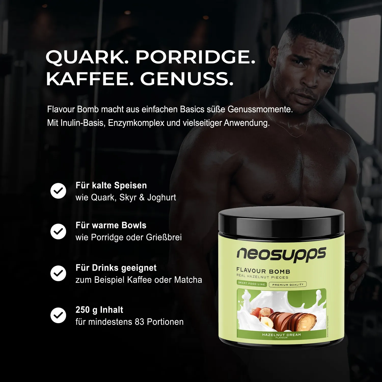 Neosupps Flavour Bomb Hazelnut Cream Geschmackspulver 250g