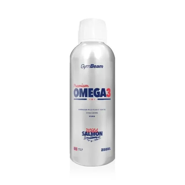 GymBeam Premium Omega 3 Öl 250 ml Zitrus Lachsöl