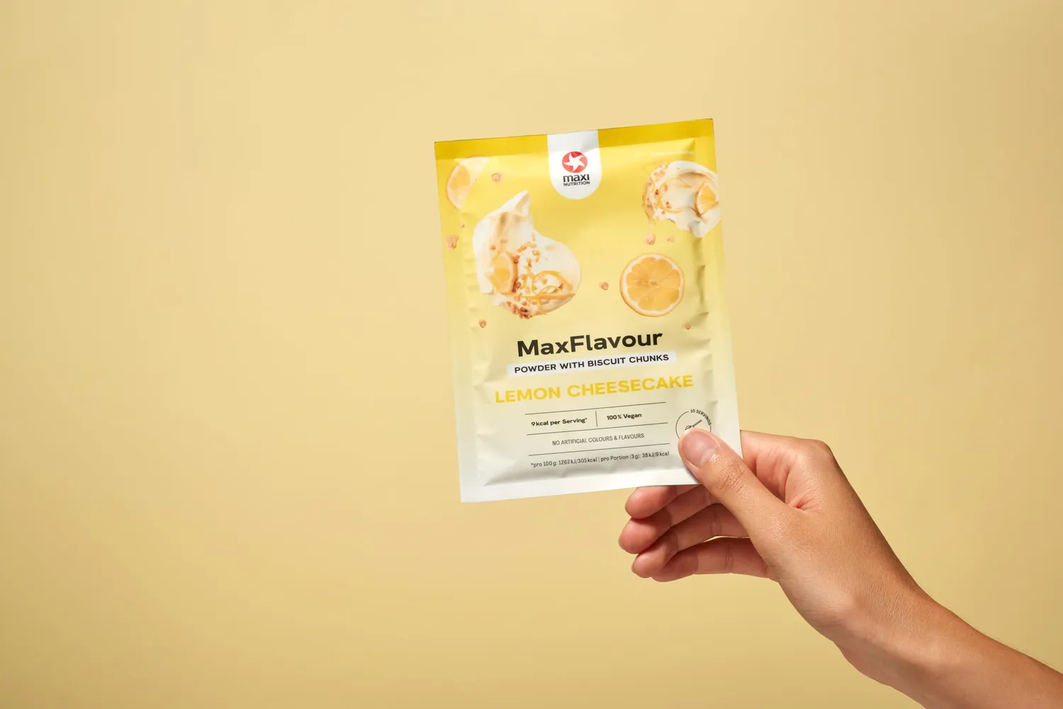 MaxiNutrition MaxFlavour Lemon Cheesecake Pulver 12x30g