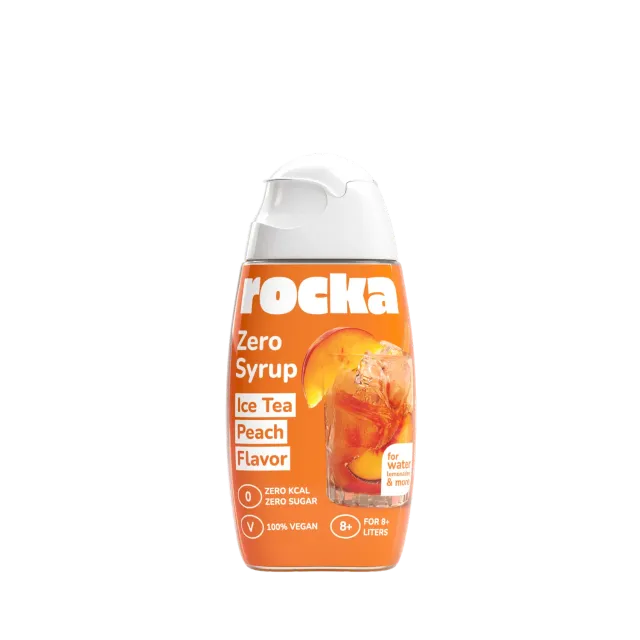 Rocka Nutrition Zero Syrup 65ml Ice Tea Peach zuckerfrei