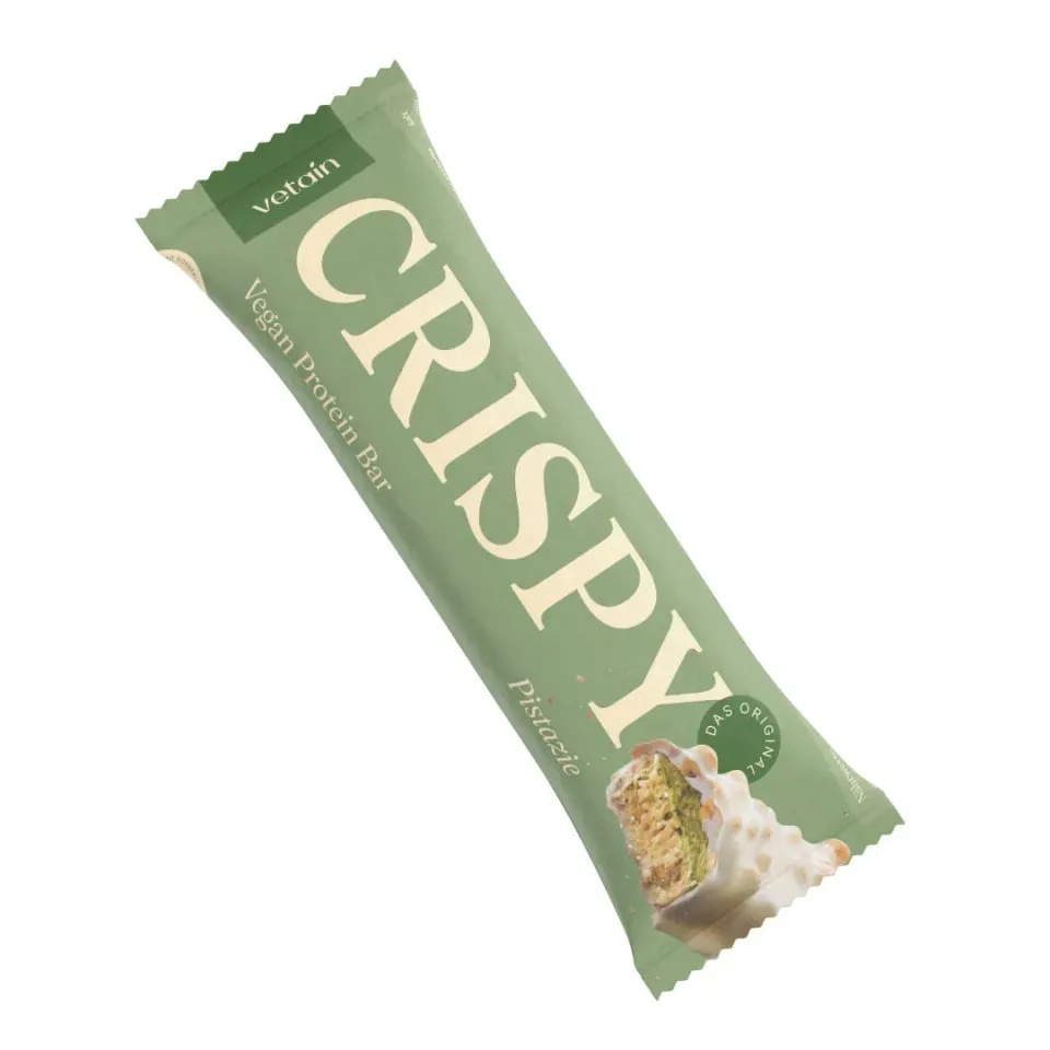 Vetain Crispy Proteinriegel Pistazie vegan knusprig