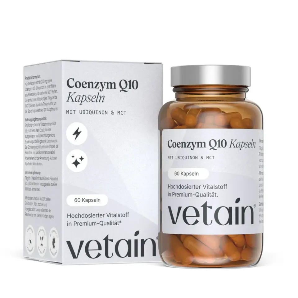 VETAIN Coenzym Q10 Kapseln 60 Stk 200mg mit MCT