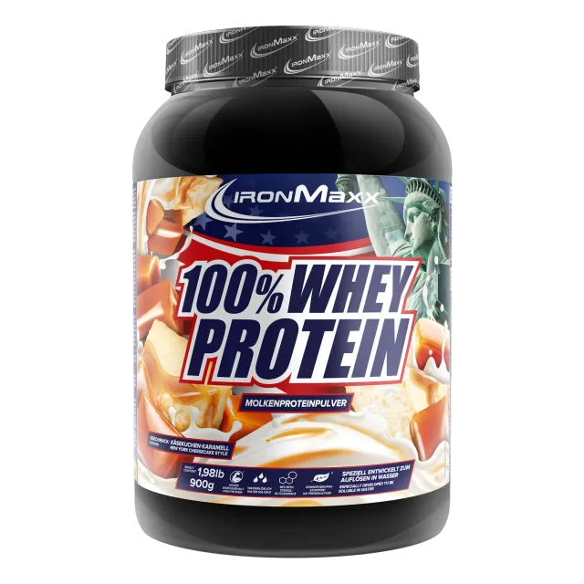 IronMaxx 100% Whey Proteinpulver 900g Cheesecake zuckerfrei