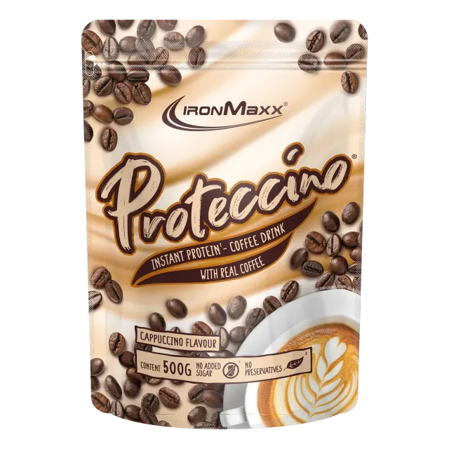 IronMaxx Proteccino Protein Pulver 500g Cappuccino Kaffee