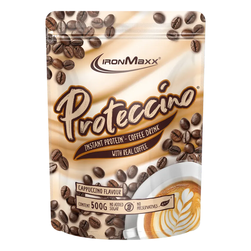 IronMaxx Proteccino Protein Pulver 500g Cappuccino Kaffee