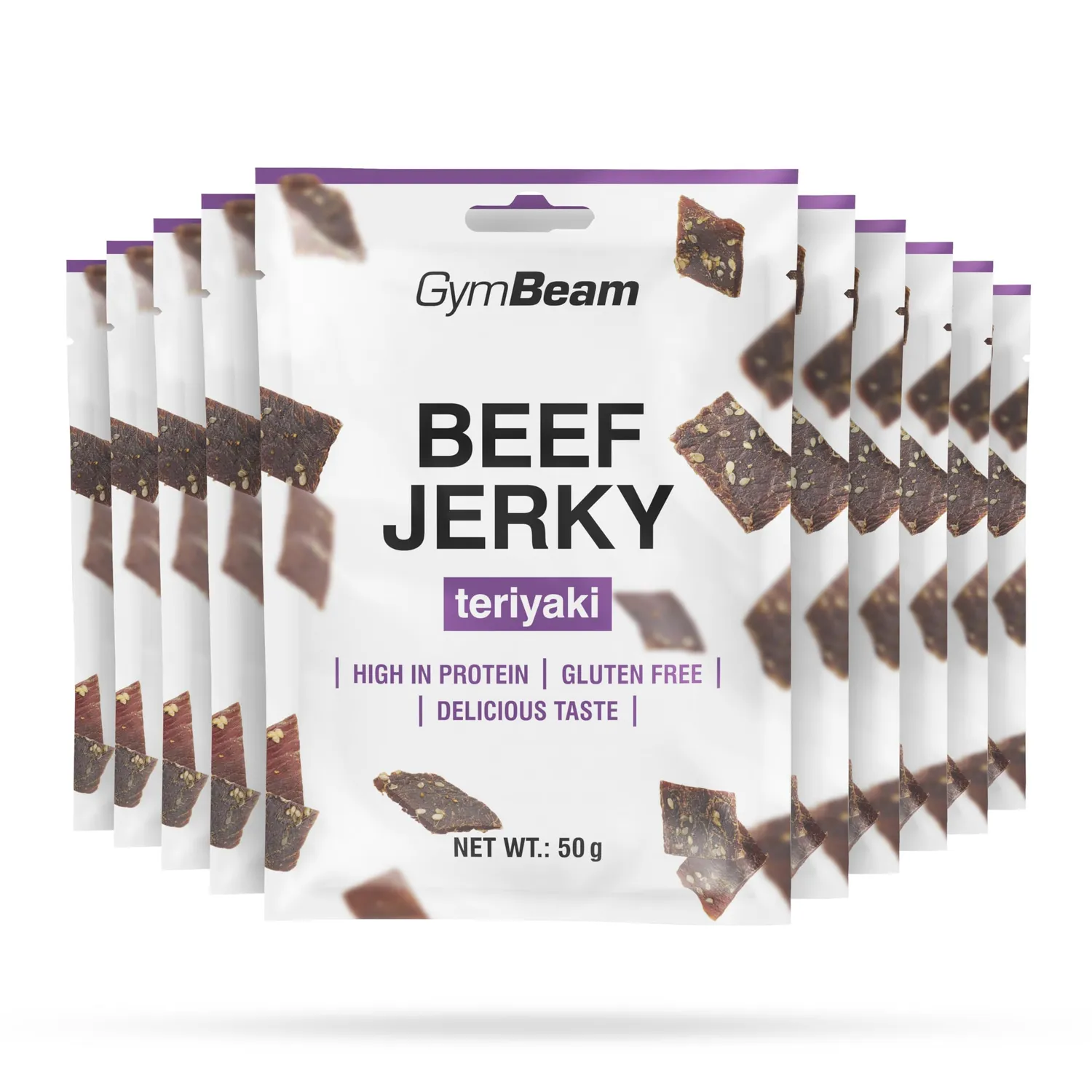 GymBeam Beef Jerky Rindersnack 50 g Barbecue