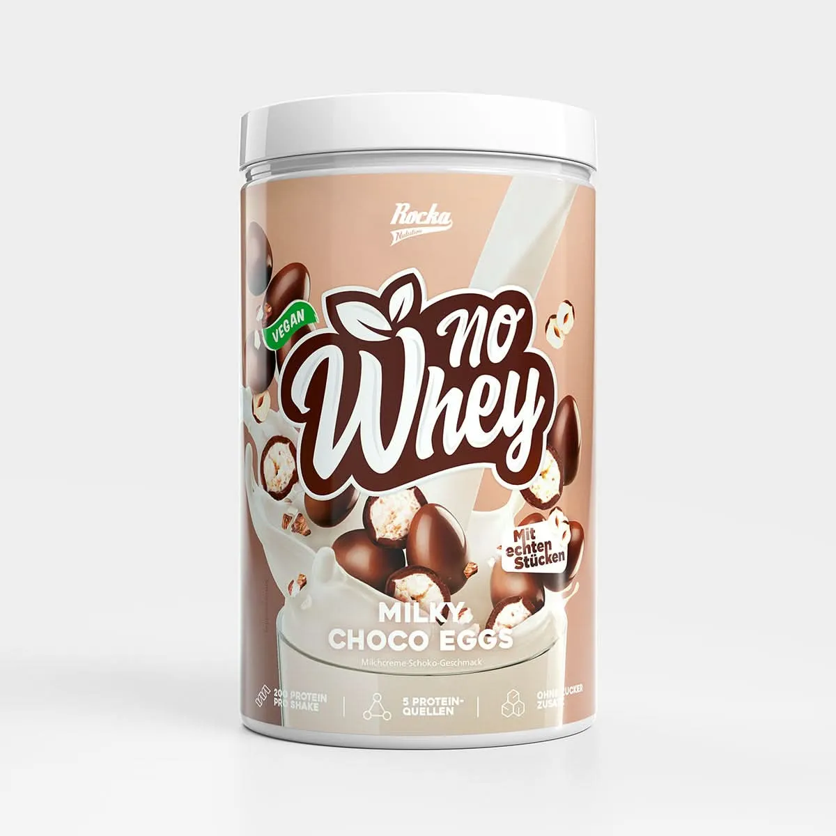 Rocka Nutrition Protein Shake veganes Proteinpulver 900g cremig