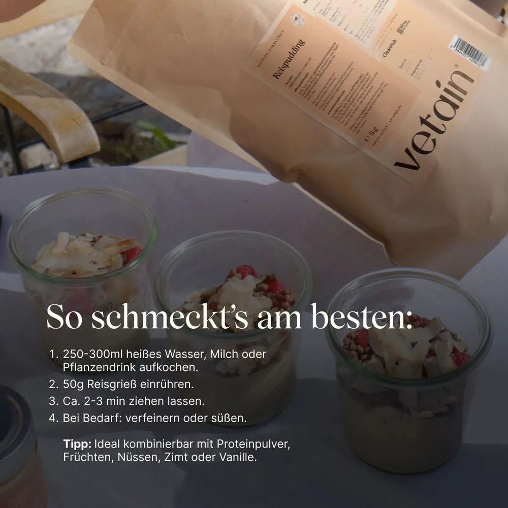 Vetain Reispudding Milchreis extrudiert 1 kg