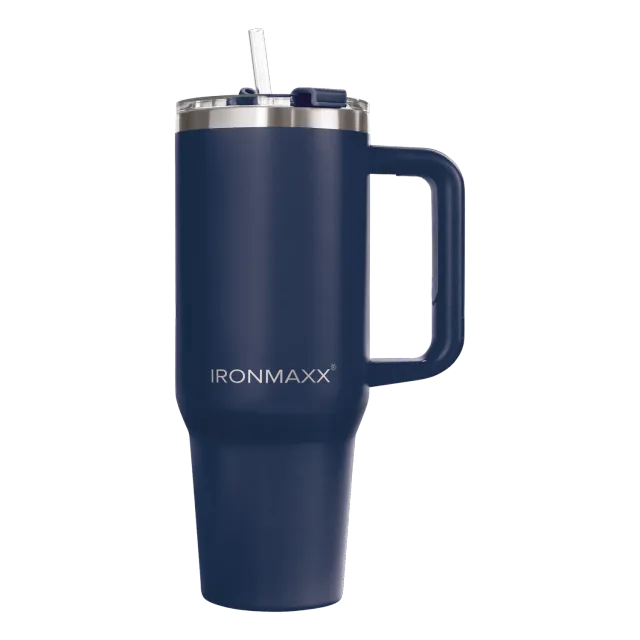 IronMaxx Cup V3.0 1200ml Becher Navy Blue isoliert