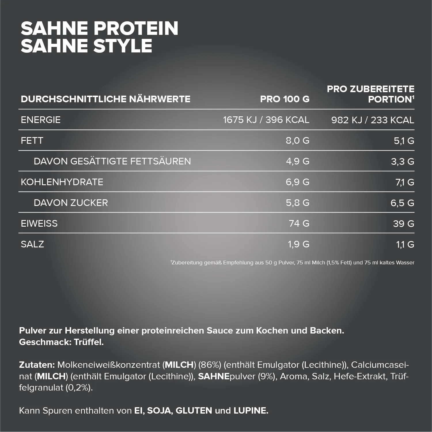 IronMaxx Sahne Protein Trüffel 500g proteinreich