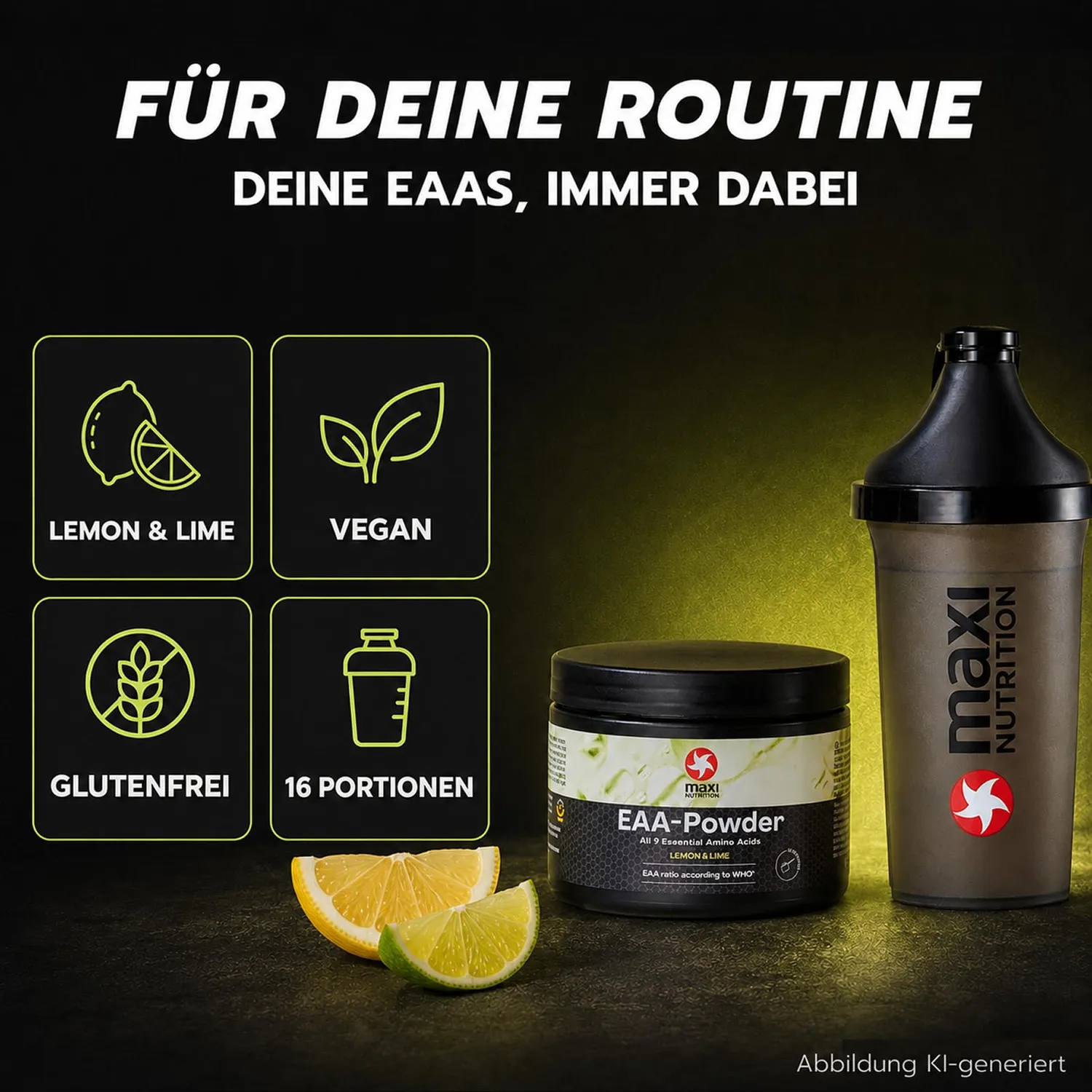 MaxiNutrition EAA Pulver Lemon Lime 250 g vegan
