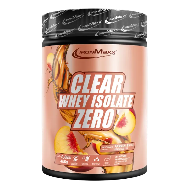 IronMaxx Clear Whey Isolate ZERO Pulver 400 g Peach Ice Tea