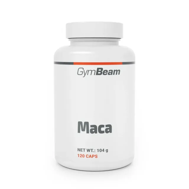 GymBeam Maca Kapseln 120 Stück 10:1 Extrakt hochdosiert