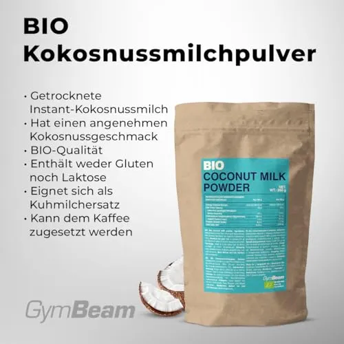 GymBeam Bio Kokosmilchpulver 250g vegan laktosefrei