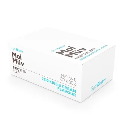GymBeam MoiMüv Proteinriegel 24x60g Cookies Cream