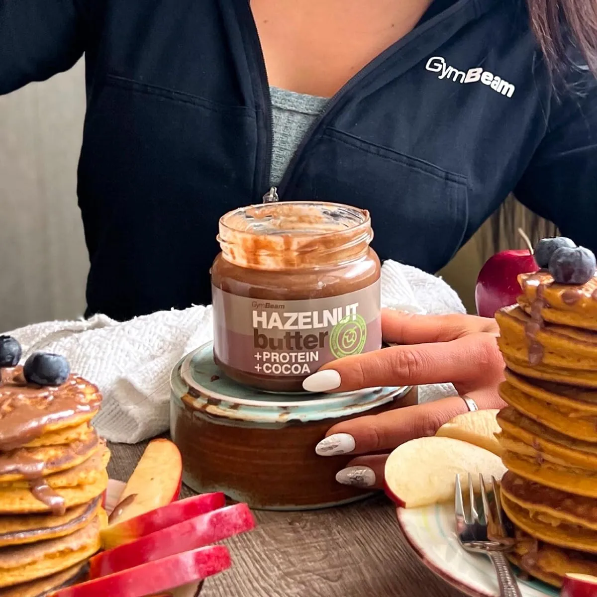 GymBeam Protein Haselnussbutter Creme 340g mit Whey-Isolat