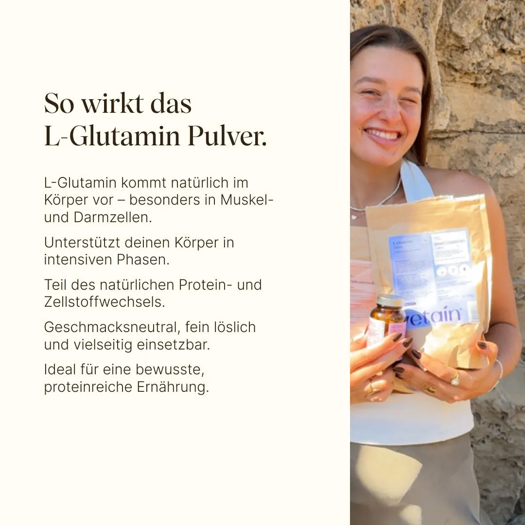 Vetain L-Glutamin Pulver Aminosäuren 500g rein