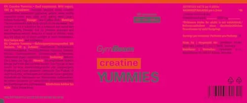 GymBeam Kreatin Yummies Creatin Gummies 60 Stk Ananas 3000mg