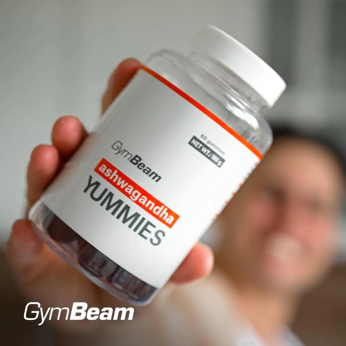 GymBeam Ashwagandha Gummies Beere 60 Stk mit Vitamin B6