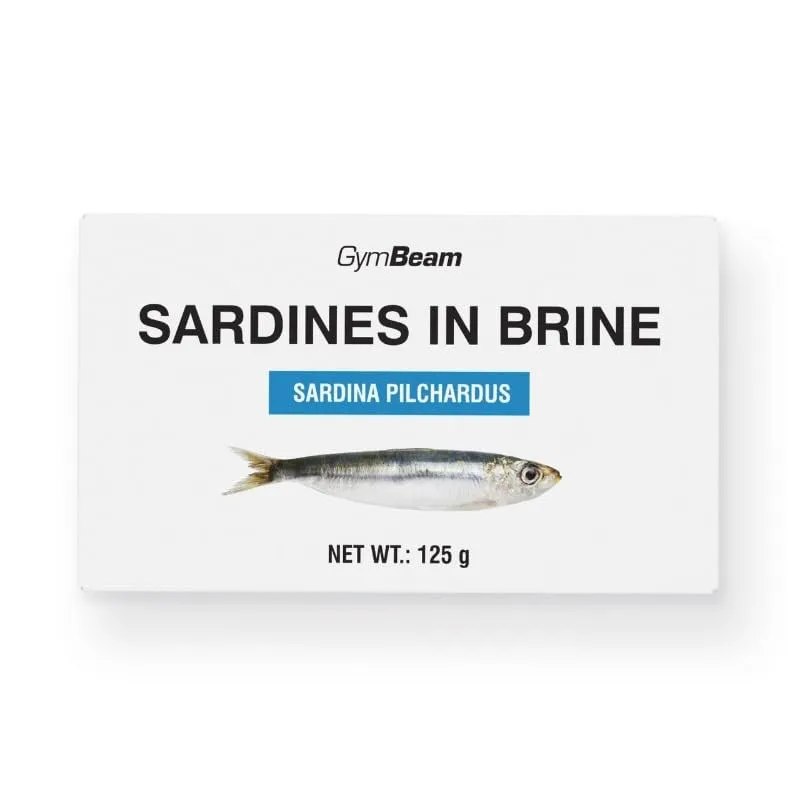 GymBeam Sardinen in Salzlake 125 g 10er Pack proteinreich
