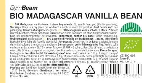 GymBeam BIO Madagaskar Vanilleschote Gewürz naturrein