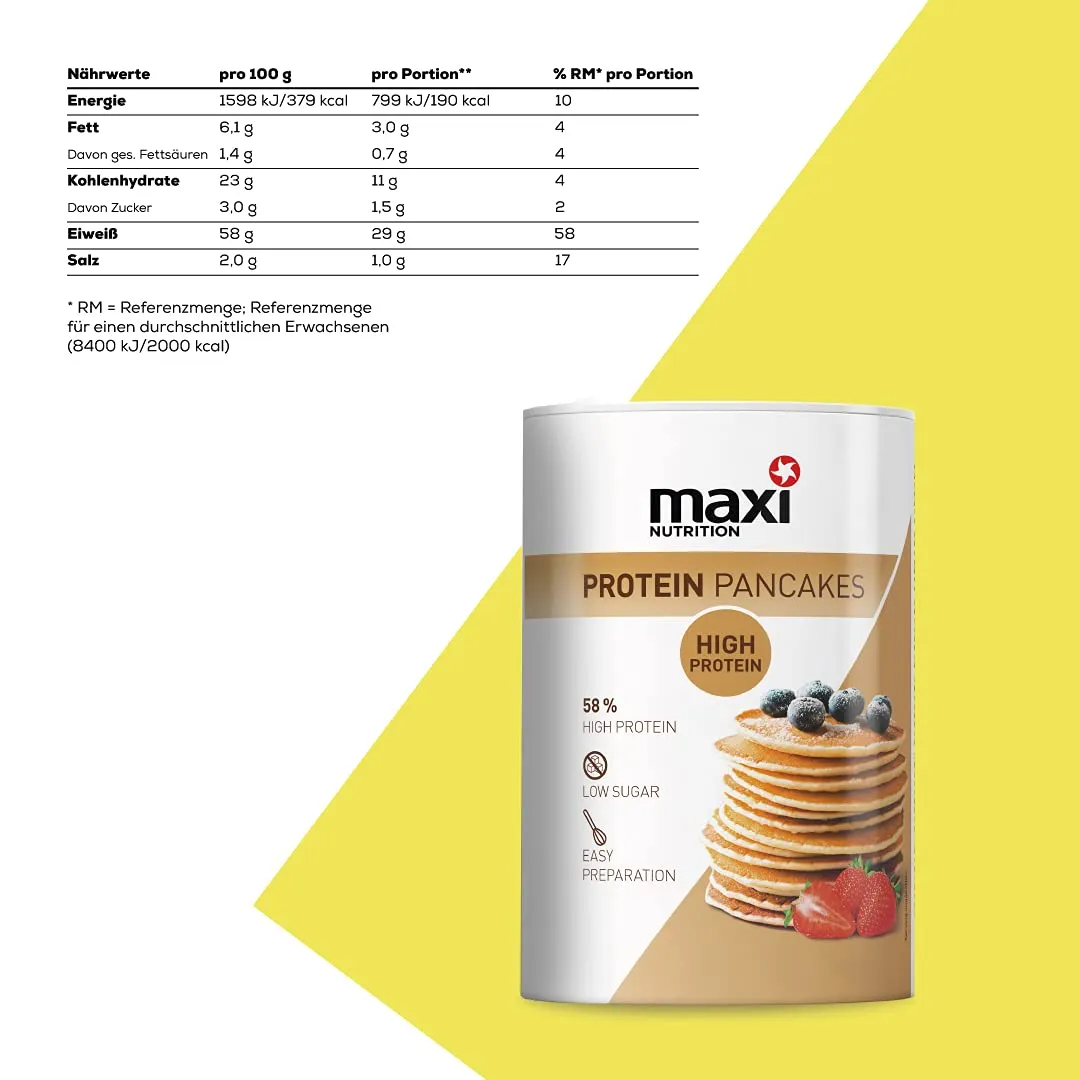 MaxiNutrition Protein Pancakes Backmischung 400g fast ungesüßt