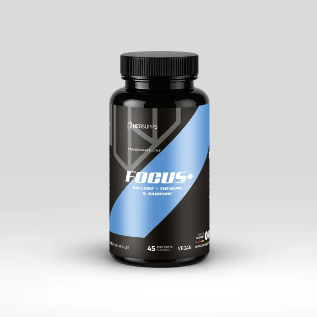 Neosupps Focus+ Booster Kapseln 90 Stück mit Koffein