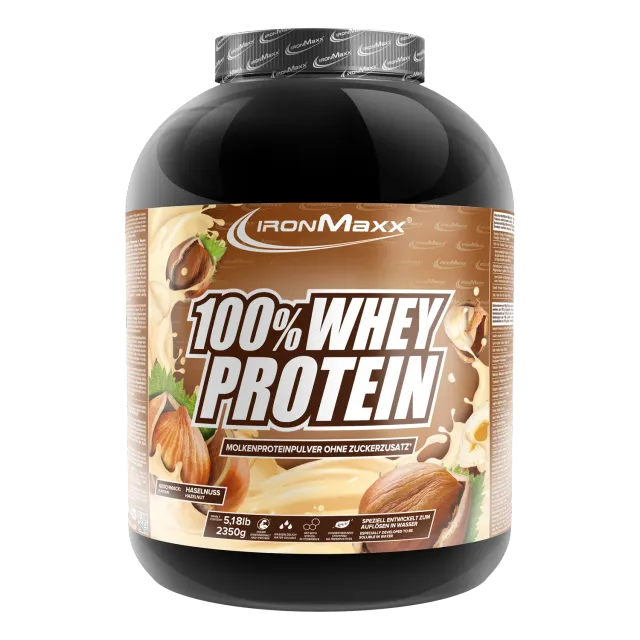 IronMaxx 100% Whey Protein Haselnuss 2350g