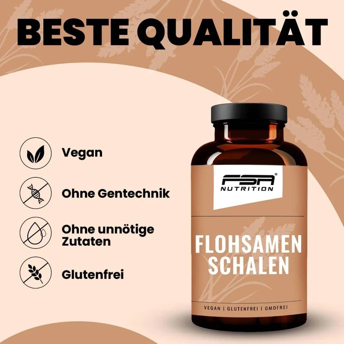 FSA Nutrition Flohsamenschalen Kapseln Ballaststoffe