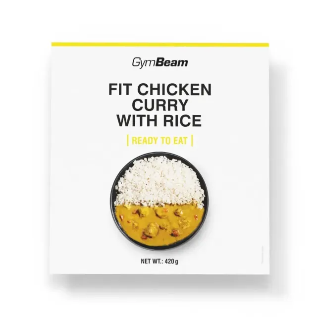 GymBeam FIT Hähnchen Curry Reis 420g Fertigmahlzeit