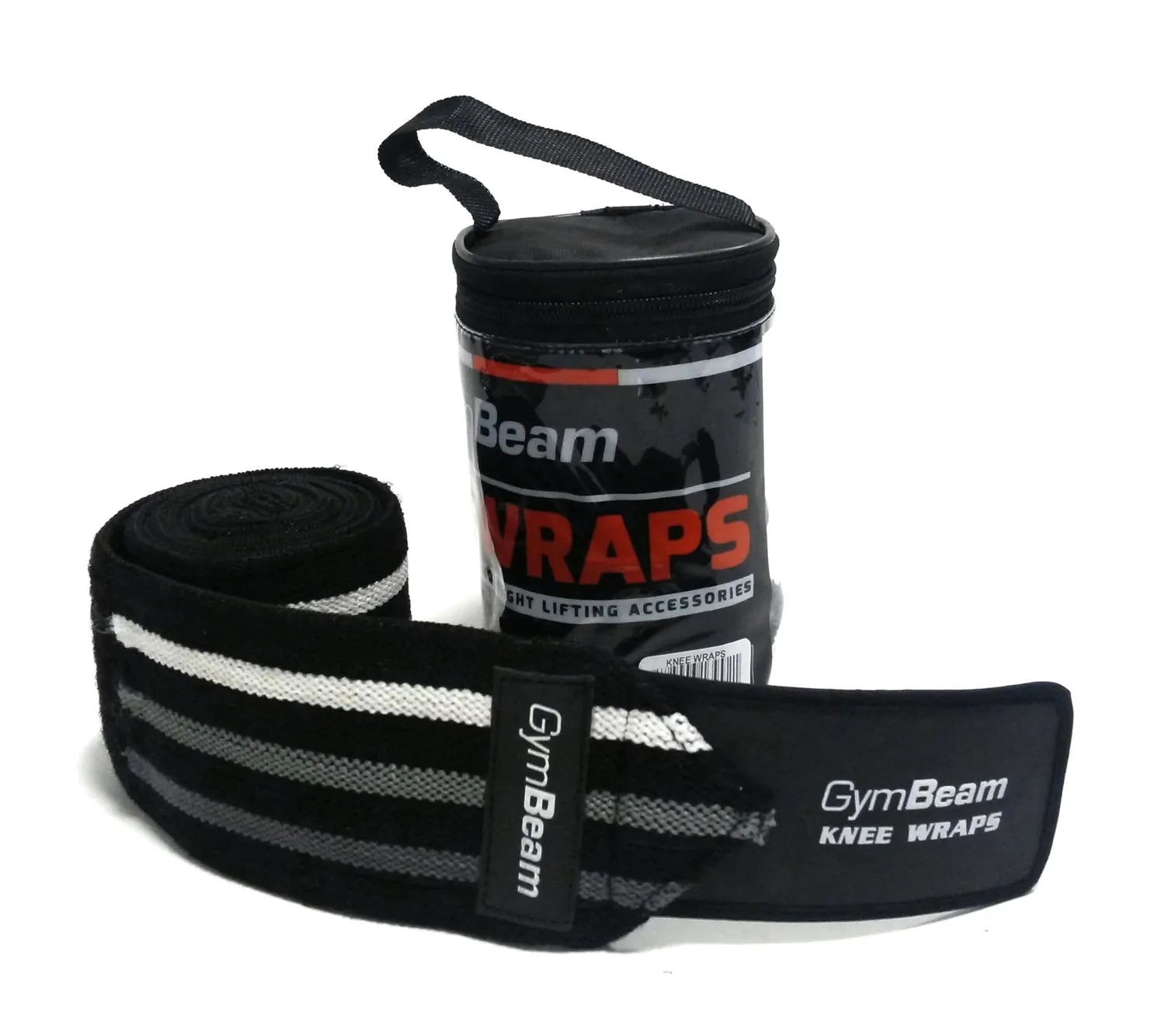 GymBeam Kniebandagen elastisch Klettverschluss 2 Stück