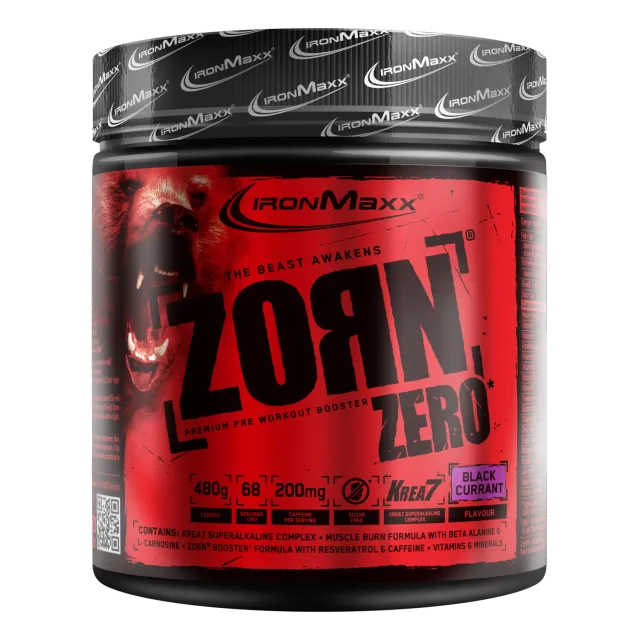 IronMaxx Zorn Pulver 480g Johannisbeere zuckerfrei