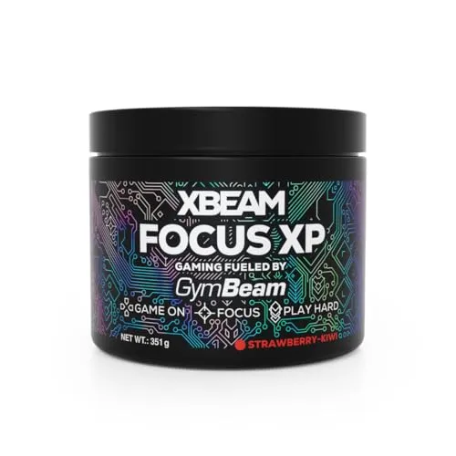 GymBeam Xbeam Focus XP Gaming Booster Erdbeere Kiwi 351 g koffeinfrei