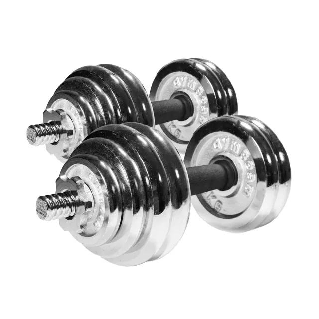 GymBeam Hantelset 30 kg Kurzhantel-Set 16 Scheiben