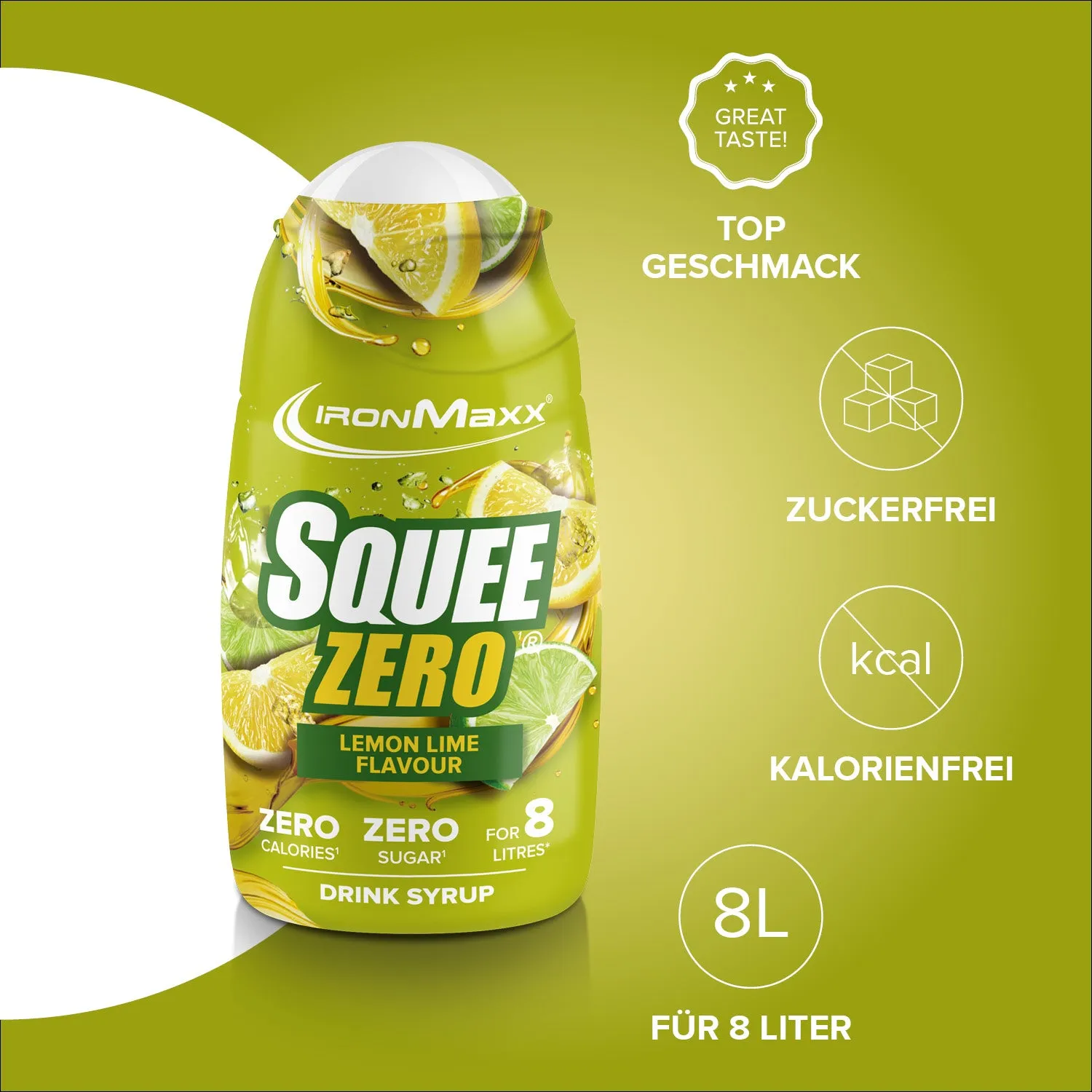 IronMaxx SqueeZero Zitrone Limette 65ml zero Zucker