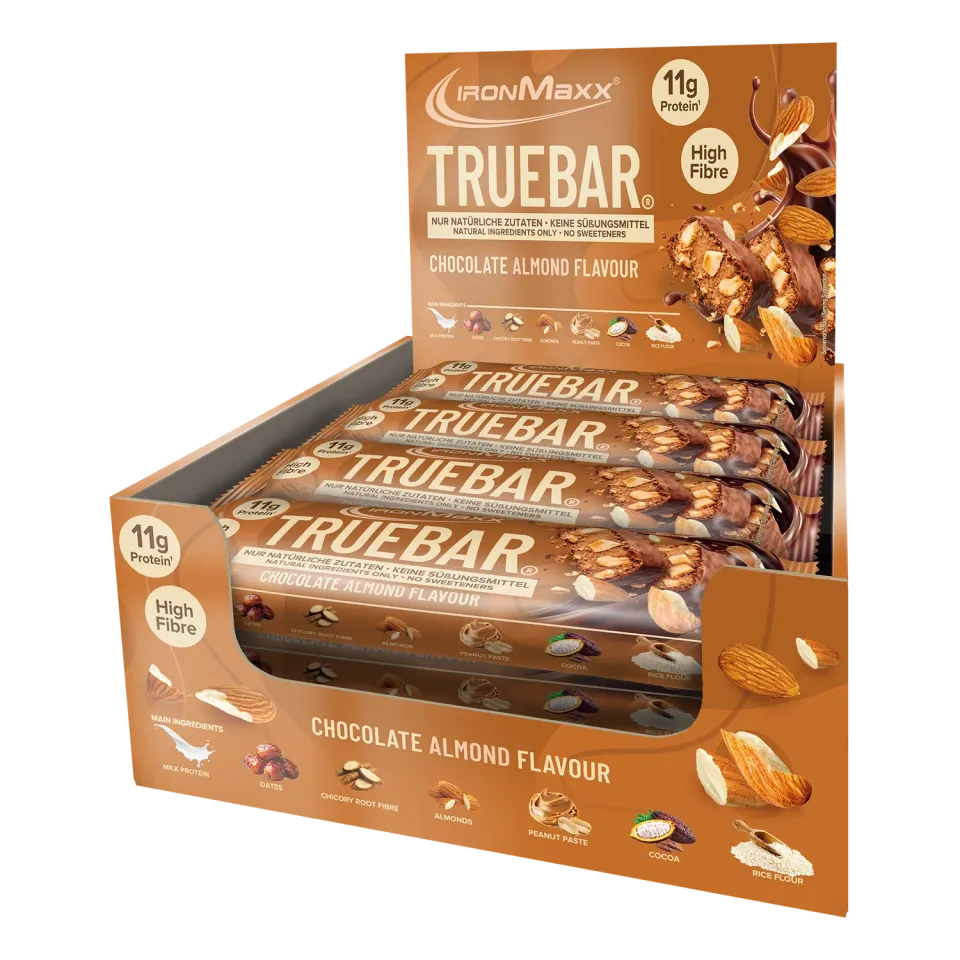 IronMaxx TrueBar Chocolate Almond Proteinriegel 12x45g Protein
