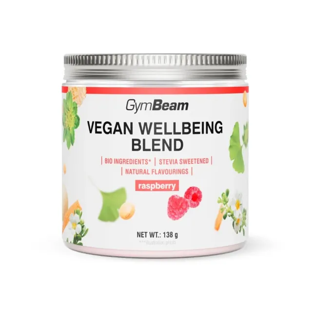GymBeam Wohlmischung Himbeere Pulver 138 g vegan