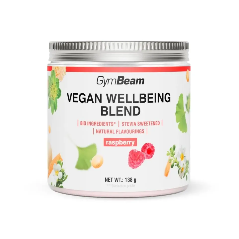 GymBeam Wohlmischung Himbeere Pulver 138 g vegan
