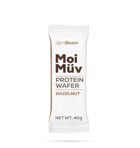 GymBeam MoiMüv Proteinwaffel 16x40 g Erdbeere knusprig