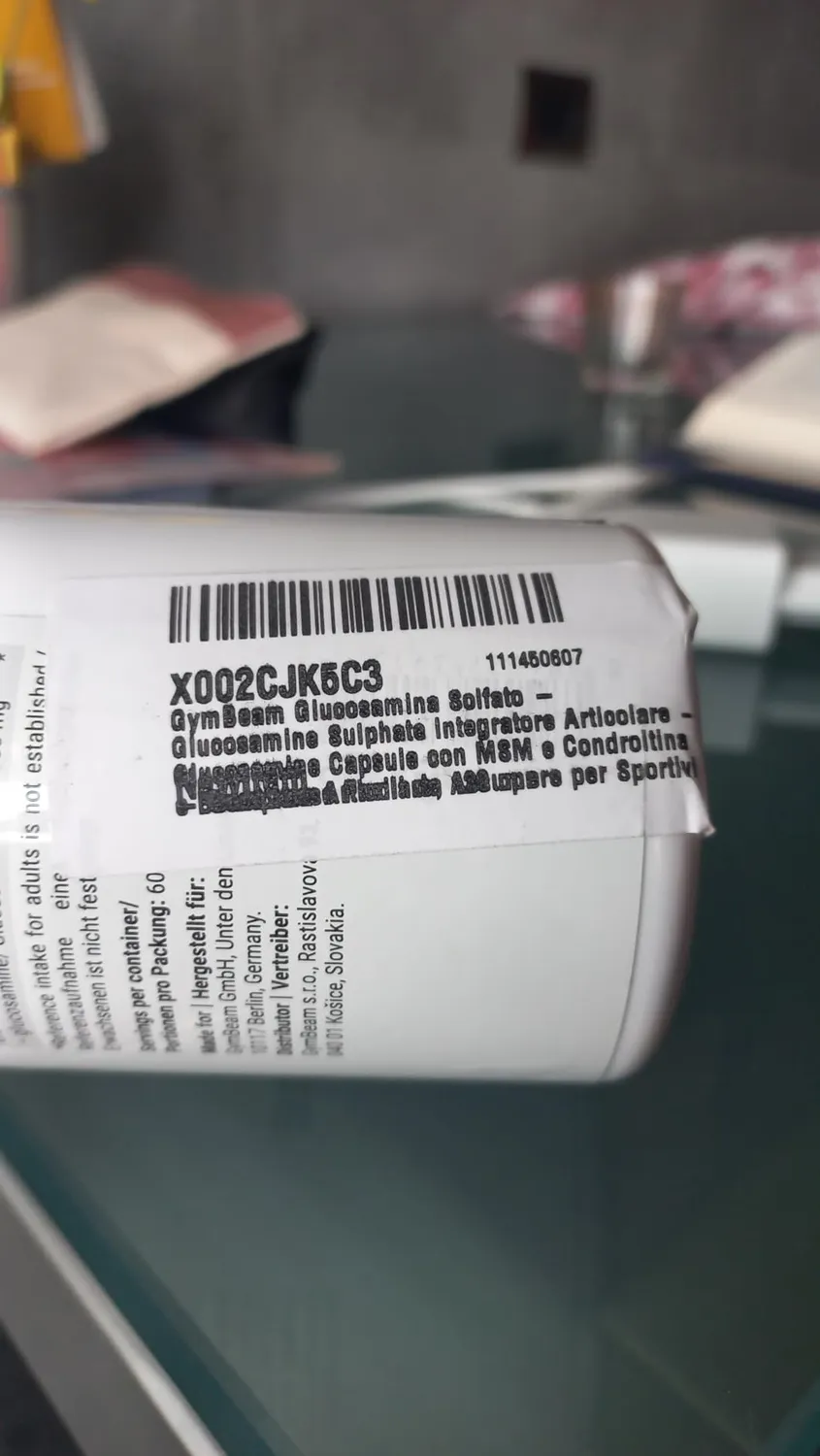 GymBeam Glucosamin Gelenk Kapseln 120 Caps 1500 mg MSM