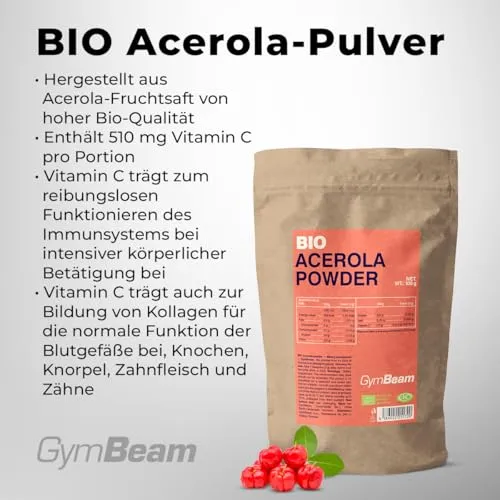 GymBeam Bio Acerola Pulver 100 g Vitamin C